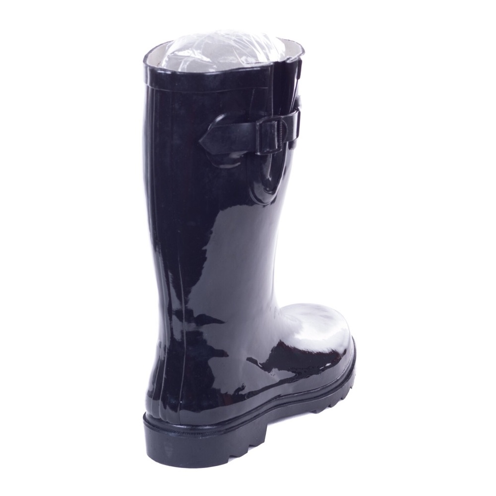 Women Black 11'' Classic Garden Rubber Rain Boots - Picture 2 of 3